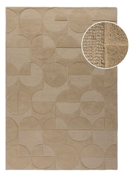 Ručně tkaný vlněný koberec v přírodní barvě 240x340 cm Gigi – Flair Rugs