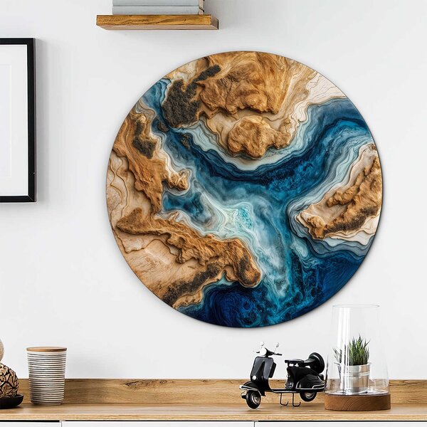 DUBLEZ | Imitace epoxidového obrazu - Dotek oceánu | UV tisk, Premium