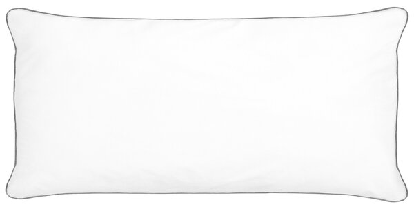 Sada 2 polštářů PELISTER Nízká Mikrovlákno 40 x 80 cm Bílá