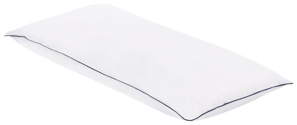Sada 2 polštářů PELISTER Nízká Mikrovlákno 40 x 80 cm Bílá