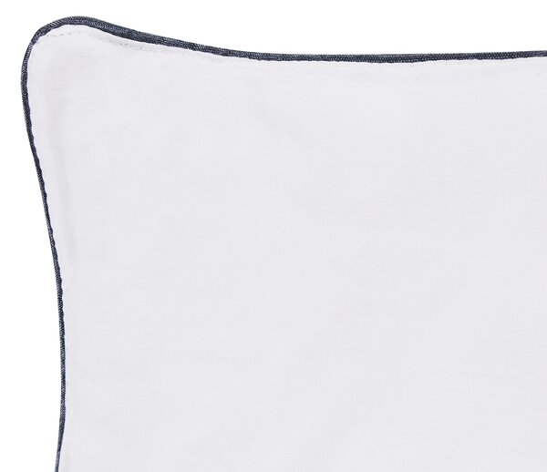Sada 2 polštářů PELISTER Nízká Mikrovlákno 40 x 80 cm Bílá