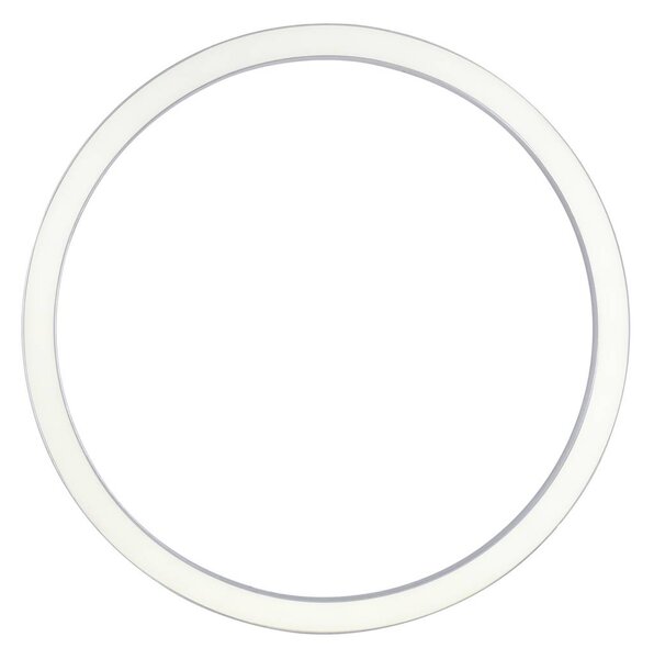 PURE LED stropní svítidlo Lines, Ø 70 cm, stříbrná barva,, stmívatelný, Hliník / šedá / zinek, Obývací pokoj / jídelna, Hliník, Moderní