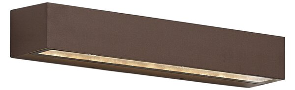 Venkovní průmyslové nástěnné svítidlo rezavě hnědé 38 cm vč. LED IP65 - Hannah