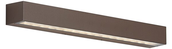 Venkovní průmyslová nástěnná lampa rezavě hnědá 55 cm vč. LED IP65 - Hannah