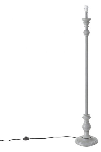Klasická stojací lampa šedá bez stínidla - Classico