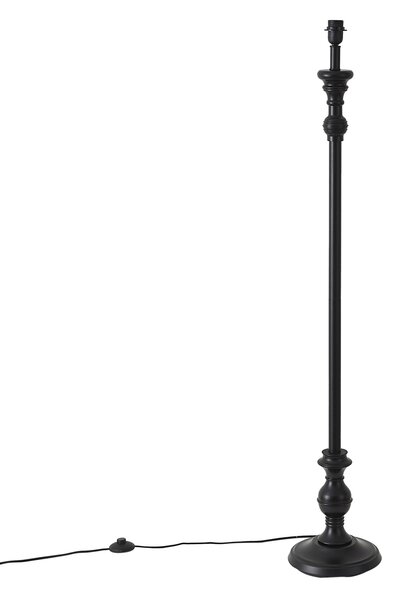 Klasická stojací lampa černá bez stínidla - Classico