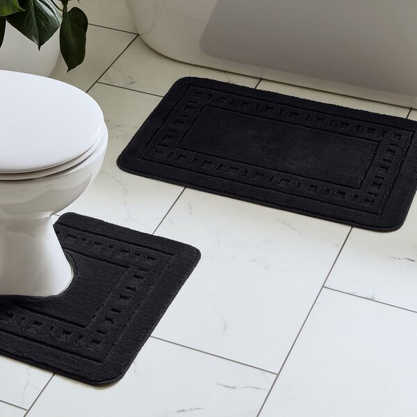 Černé WC koupelnové předložky v sadě 2 ks 50x80 cm Armoni – Catherine Lansfield