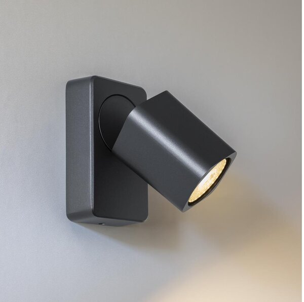 Ideal Lux - LED Nástěnné bodové svítidlo RUDY 1xGU10/7W/230V CRI 90 černá