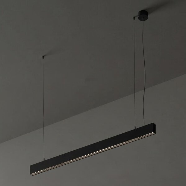 Ideal Lux - LED Lustr na lanku OFFICE LED/30W/230V 4000K CRI 90 černá