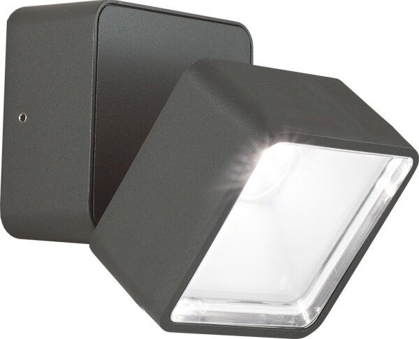 Ideal Lux -LED Venkovní nástěnné svítidlo OMEGA LED/7W/230V CRI 90 IP54 antracit
