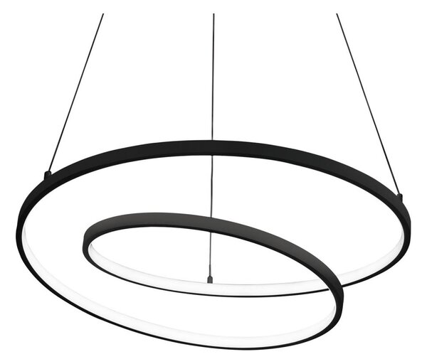 Ideal Lux - LED Stmívatelný lustr na lanku OZ LED/55W/230V pr. 80cm CRI 90 černá