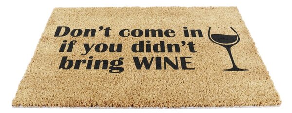 Rohožka z kokosového vlákna 40x60 cm Without Wine – Artsy Doormats