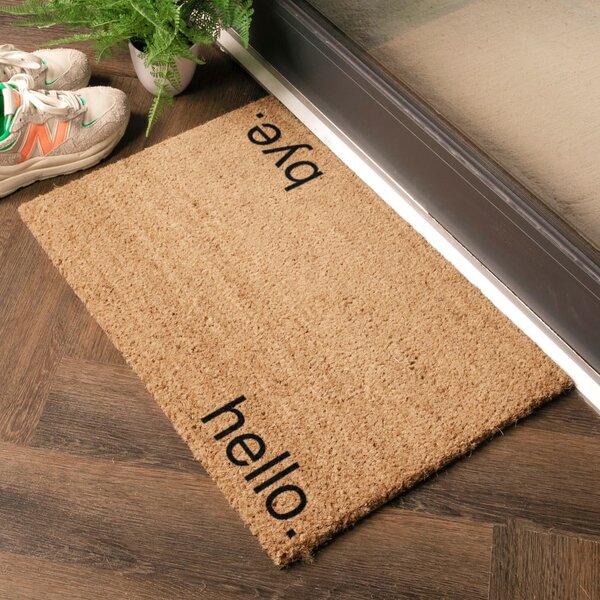 Rohožka z kokosového vlákna 40x60 cm Hello, Bye – Artsy Doormats