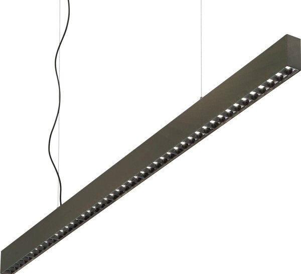 Ideal Lux - LED Lustr na lanku OFFICE LED/30W/230V 4000K CRI 90 černá
