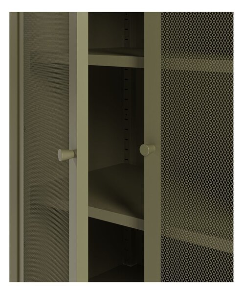 Zelená kovová skříňka 70x100x40 cm Fayna – Marckeric