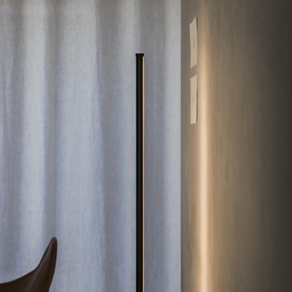 Ideal Lux - LED Stmívatelná stojací lampa YOKO LED/16W/230V CRI 90 černá