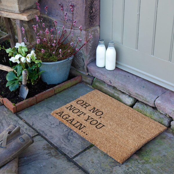 Rohožka z kokosového vlákna 40x60 cm Oh No Not You Again – Artsy Doormats