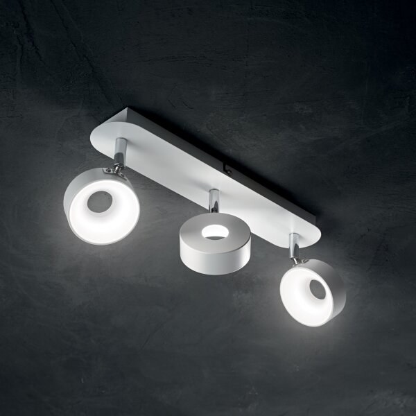 Ideal Lux - LED Nástěnné bodové svítidlo OBY 3xLED/6W/230V CRI 90 bílá