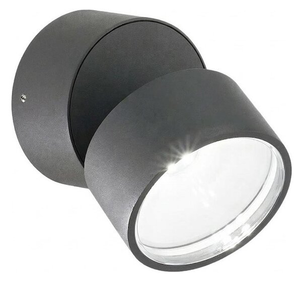 Ideal Lux -LED Venkovní nástěnné svítidlo OMEGA LED/7W/230V CRI 90 IP54 antracit