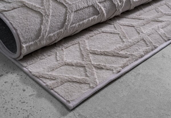 Koberec JACQUARD stříbrný