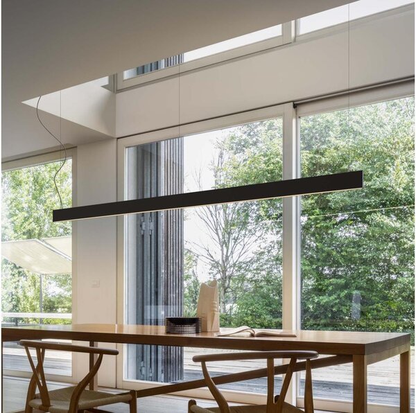 Ideal Lux - LED Lustr na lanku LINUS LED/32W/230V 4000K CRI 90 120 cm černá