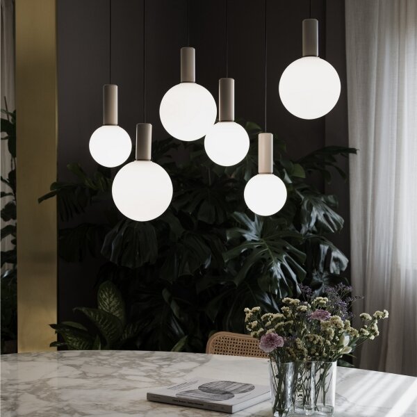 Ideal Lux - LED Lustr na lanku ODEON LED/39W/230V CRI 90 béžová/bílá