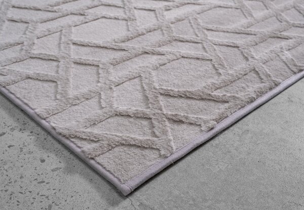 Koberec JACQUARD stříbrný
