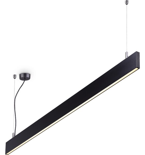 Ideal Lux - LED Lustr na lanku LINUS LED/32W/230V 4000K CRI 90 120 cm černá