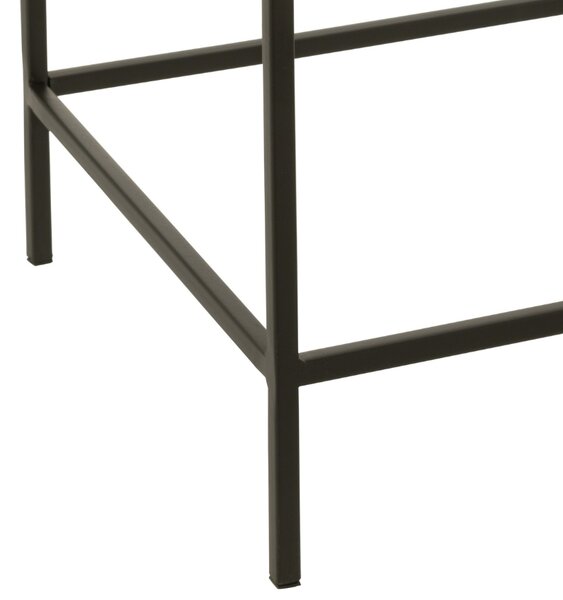 Set dvou bronzových kovových odkládacích stolků J-line Huf 41 x 41/31 x 31 cm