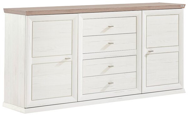 ŠIROKÁ KOMODA, šedá, bílá, 180/89/43 cm Hom`in - Široké komody
