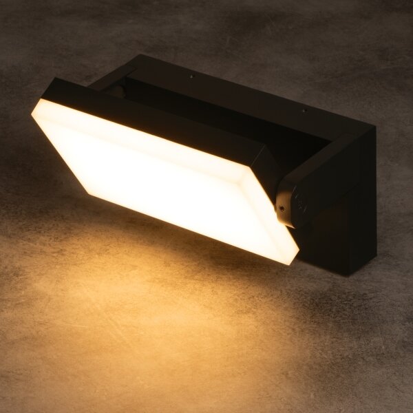 Kanlux 45819- LED Venk. nást. svítidlo se senzorem XERTO LED/20W/230V IP44 černá