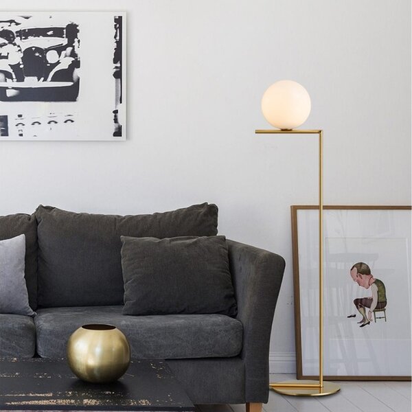 -25 % Dny MOMENTI– Miotto Skleněná stojací lampa Emelia 125 cm