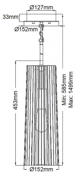 Quintiesse QN-LINARA-P-BK - Lustr na tyči LINARA 1xE27/60W/230V černá/zlatá