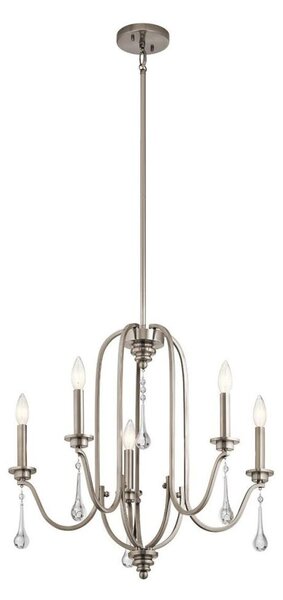 Quintiesse QN-KARLEE5 - Lustr na tyči KARLEE 5xE14/60W/230V matný chrom