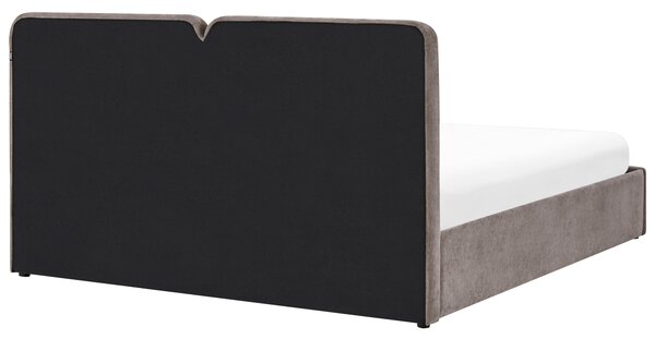 Postel s úložným prostorem Žinylka ARBOIS 180 x 200 cm Taupe