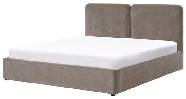 Postel s úložným prostorem Žinylka ARBOIS 180 x 200 cm Taupe