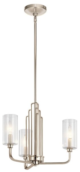 Quintiesse QN-KIMROSE3-PN - Lustr na tyči KIMROSE 3xE14/40W/230V lesklý chrom