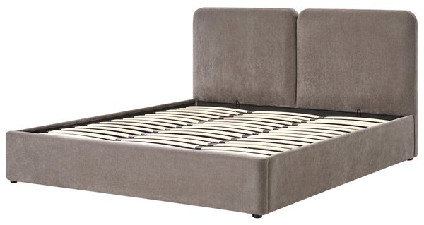Postel s úložným prostorem Žinylka ARBOIS 180 x 200 cm Taupe