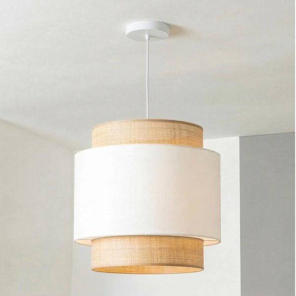 Brilagi - Lustr na lanku CERIA 1xE27/40W/230V pr. 30 cm béžová/bílá