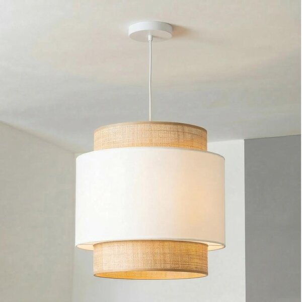 Brilagi - Lustr na lanku CERIA 1xE27/40W/230V pr. 40 cm béžová/bílá