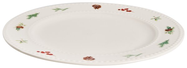Sada 16 kusů nádobí MARJORAM Porcelán Bílá