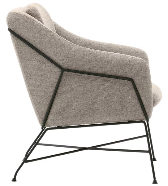 Béžové čalouněné křeslo Kave Home Brida
