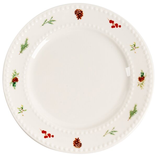Sada 16 kusů nádobí MARJORAM Porcelán Bílá