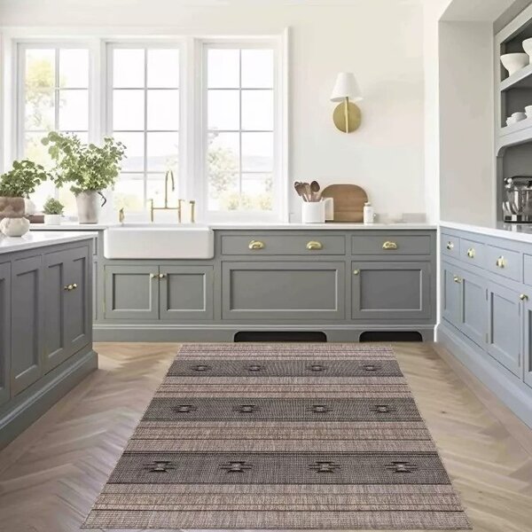 Makro Abra Kusový koberec Sisal MELISSA KL71A hnědý béžový Rozměr: 80x150 cm