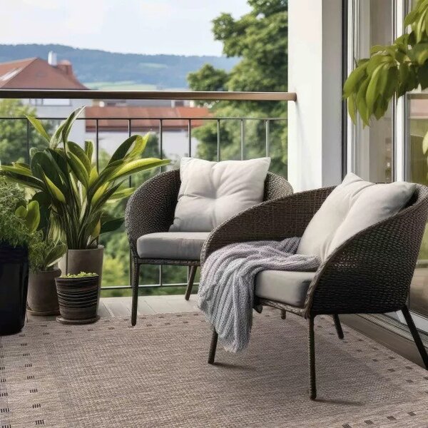 Makro Abra Kusový koberec Sisal MELISSA KE63A hnědý Rozměr: 60x200 cm