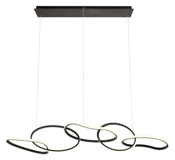 Redo 01-3393 - LED Stmívatelný lustr na lanku BIAS LED/120W/230V černá