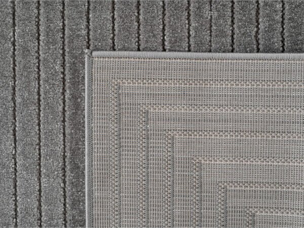 Koberec Nova 3D geometrie, šedý