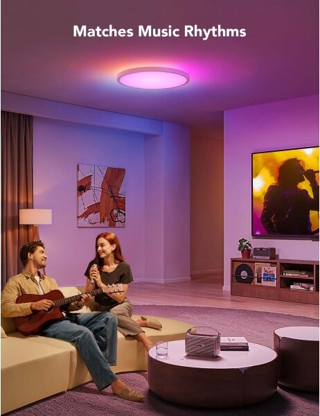 Govee - LED RGBICWW Stmív. stropní svítidlo LED/29W/230V pr. 30cm Matter Wi-Fi