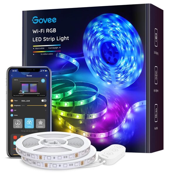 Govee - LED RGB Stmívatelný pásek SMART LED/36W/24V 10m Wi-Fi