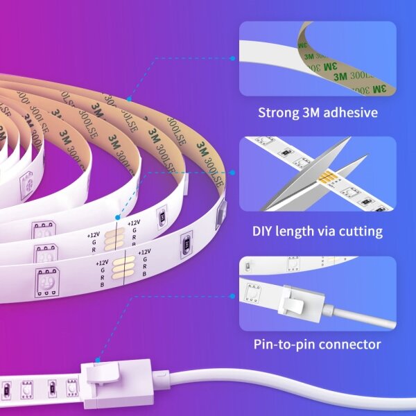 Govee - LED RGB Stmívatelný pásek SMART LED/36W/24V 10m Wi-Fi